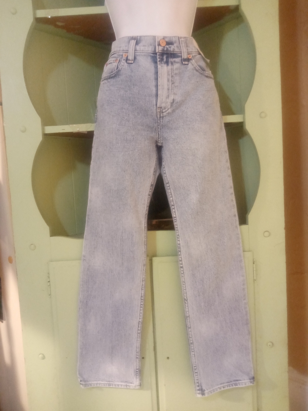 GAP Light Blue High-Rise Straight Jeans